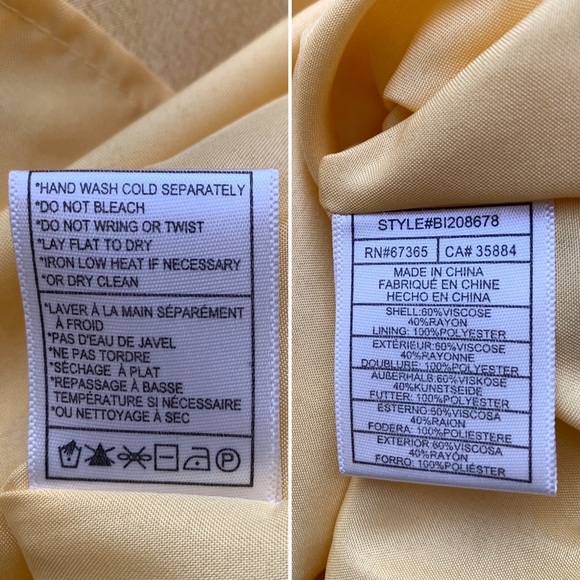 NWT BB Dakota Kaless Ruffled Yellow Mini Dress - Picture 8 of 8